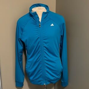 Adidas Fuller Zipper Front Blue Sweatshirt size Medium